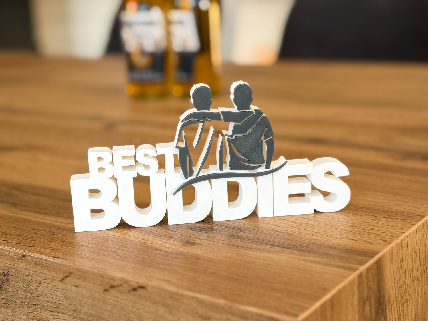 Best Buddies Deko Schriftzug – Geschenk für beste Freunde – Freundschaft Geschenk Idee – 3D Druck freistehend