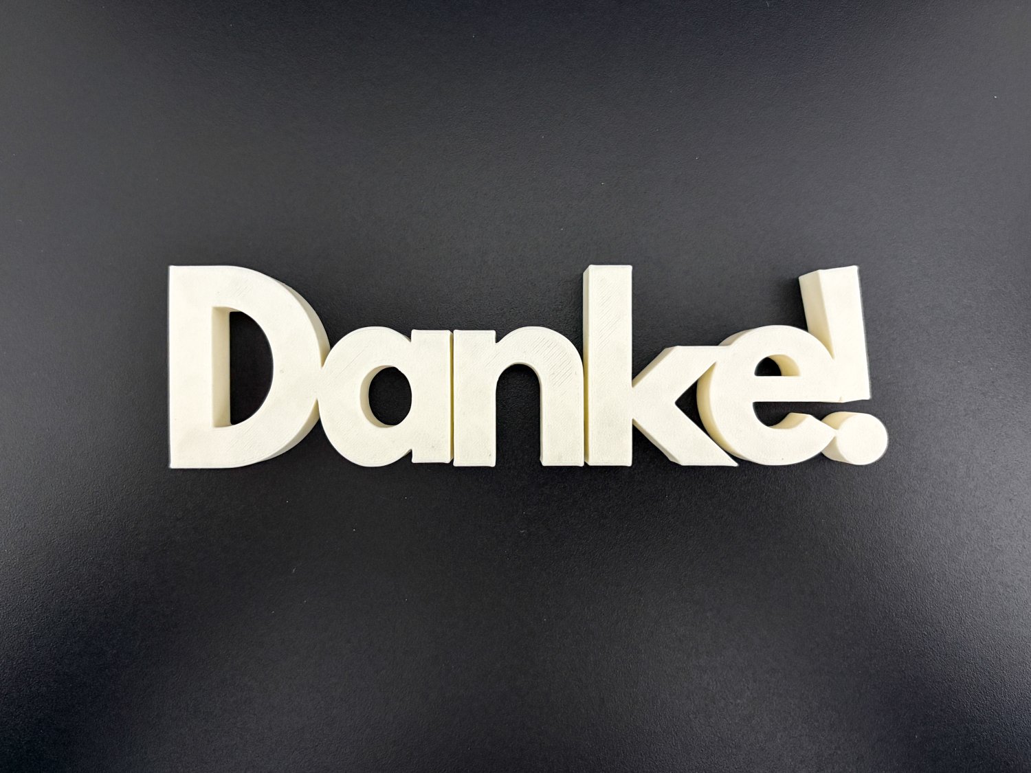 Danke Schriftzug Deko – 3D Druck freistehend – Geschenk als Dankeschön für Erzieher, Kollegen & Kunden – moderne Dekoration