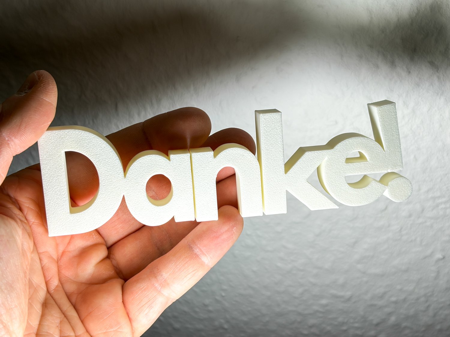 Danke Schriftzug Deko – 3D Druck freistehend – Geschenk als Dankeschön für Erzieher, Kollegen & Kunden – moderne Dekoration