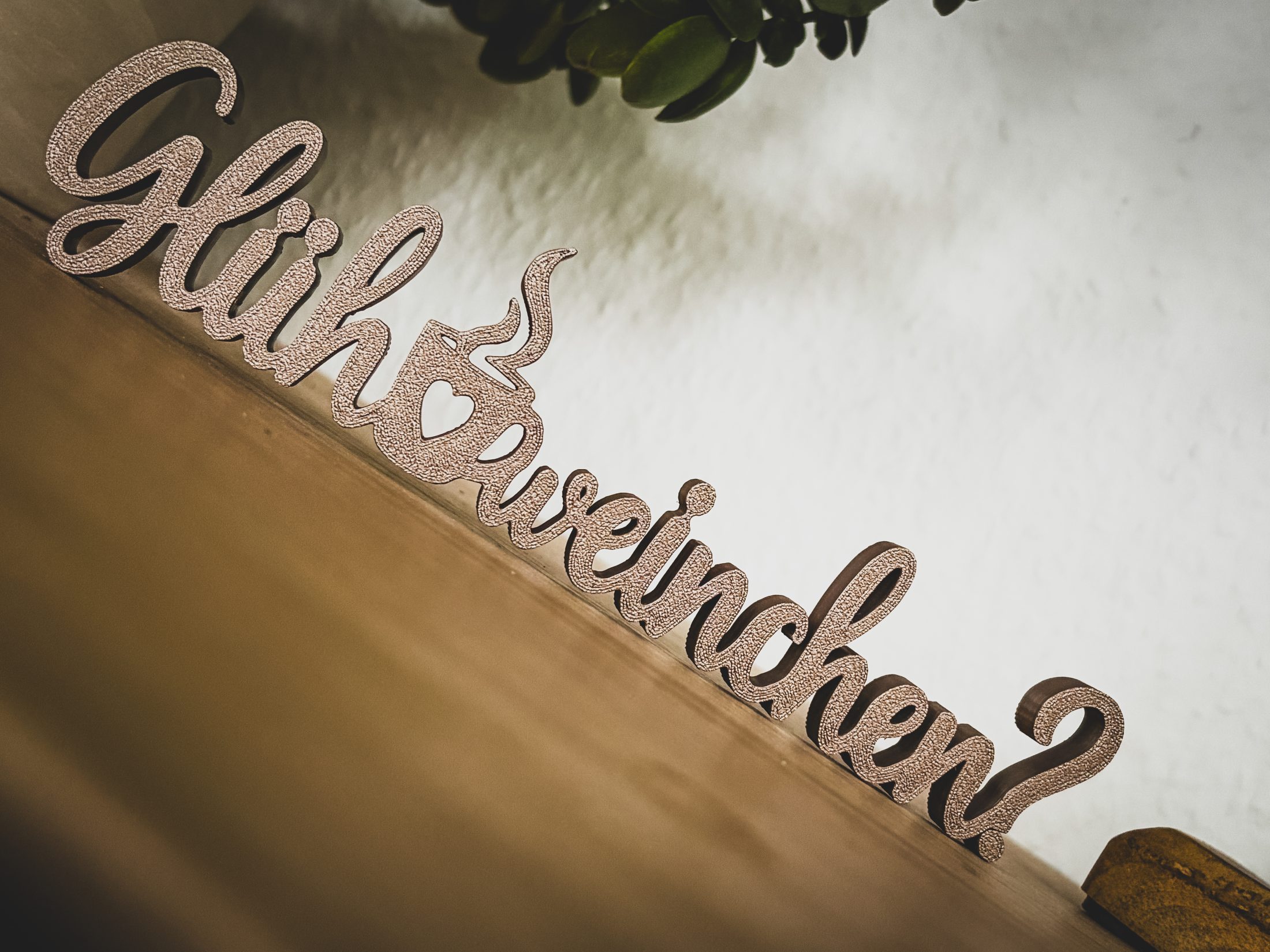 Glühweinchen? Weihnachtsdeko 3D Druck | lustiger Schriftzug Weihnachten | Glühwein Deko Advent | Geschenk Weihnachtsmarkt Winterdeko