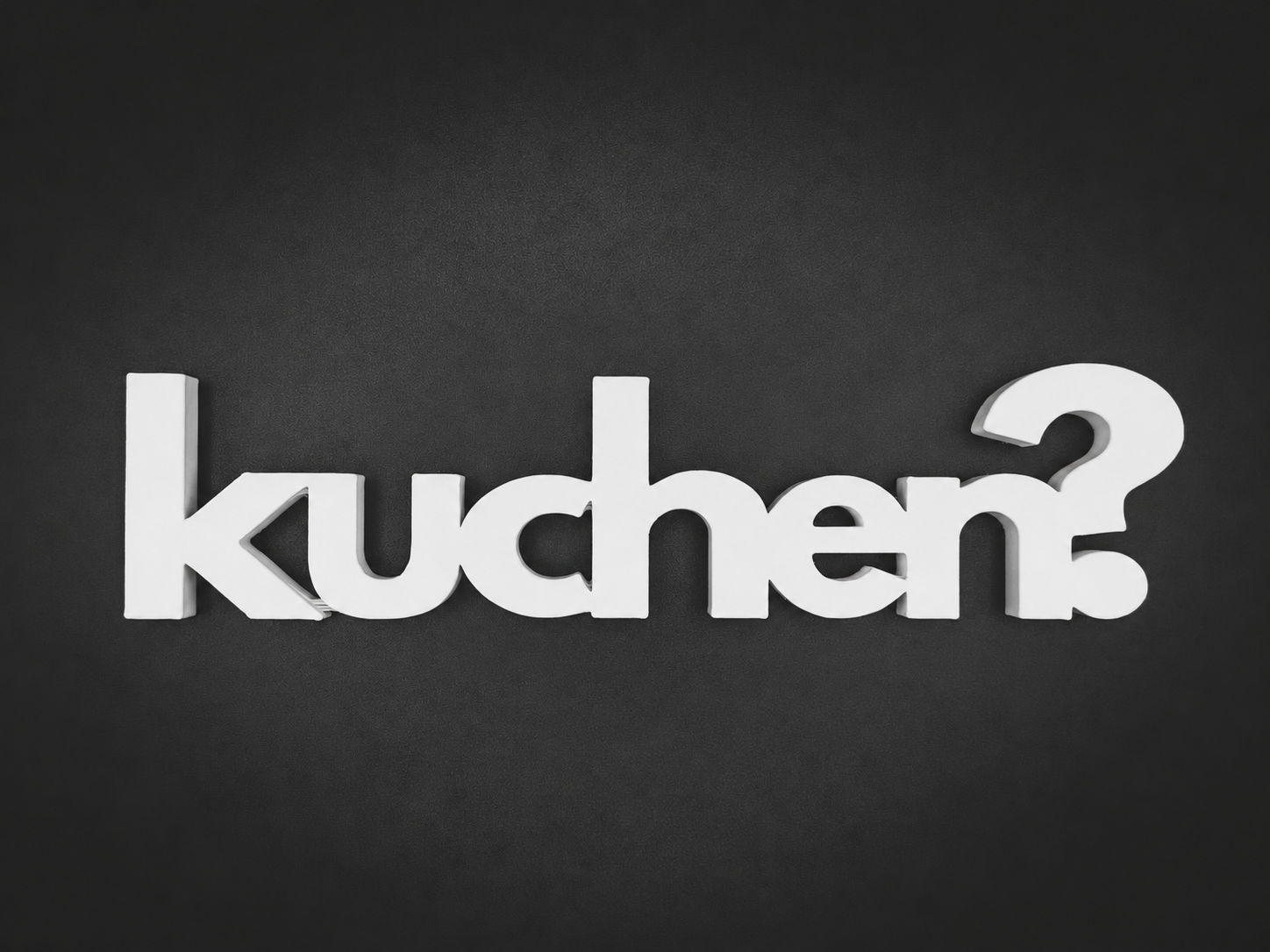 Kuchen? Schriftzug Deko – 3D Druck freistehend – lustige Büro Dekoration – Geschenk Idee für Kollegen & Kuchenliebhaber – Farbwahl