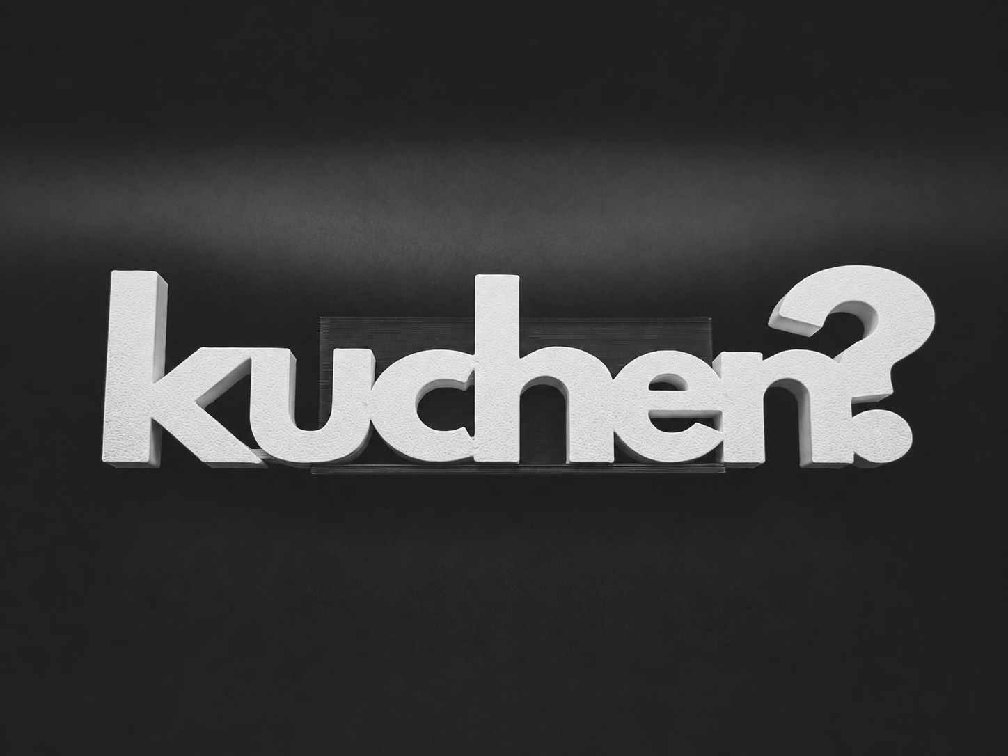 Kuchen? Schriftzug Deko – 3D Druck freistehend – lustige Büro Dekoration – Geschenk Idee für Kollegen & Kuchenliebhaber – Farbwahl