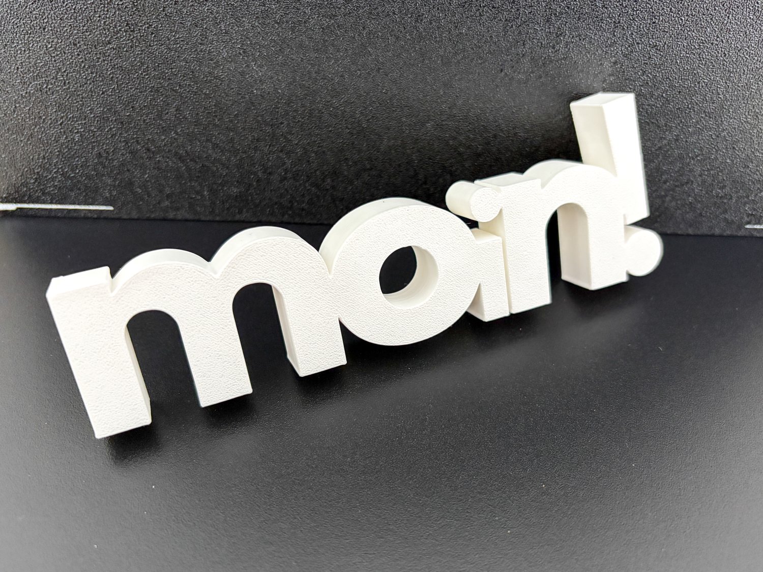 Moin Deko Schriftzug – norddeutsche Dekoration – 3D Druck freistehend – Geschenk für Norddeutschland Fans – Küsten Deko